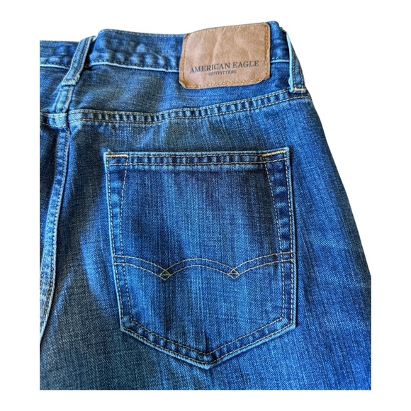 American Eagle Outfitters Men's Jeans Slim Straight 29x32 Medium Blue Denim - Picture 3 of 10